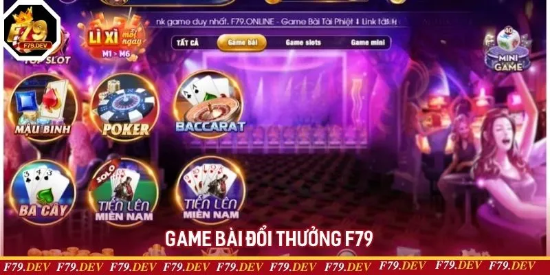 Trang chủ 32 F79 tích hợp đa dạng các siêu phẩm game bài 52 lá