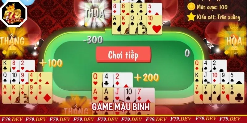 Bài mậu binh mang đến cho người chơi những trải nghiệm kịch tính Bài mậu binh mang đến cho người chơi những trải nghiệm kịch tính